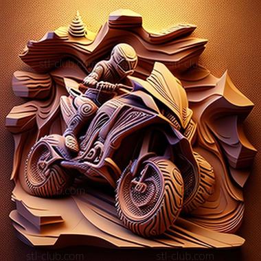 3D model Yamaha YFZ450R (STL)